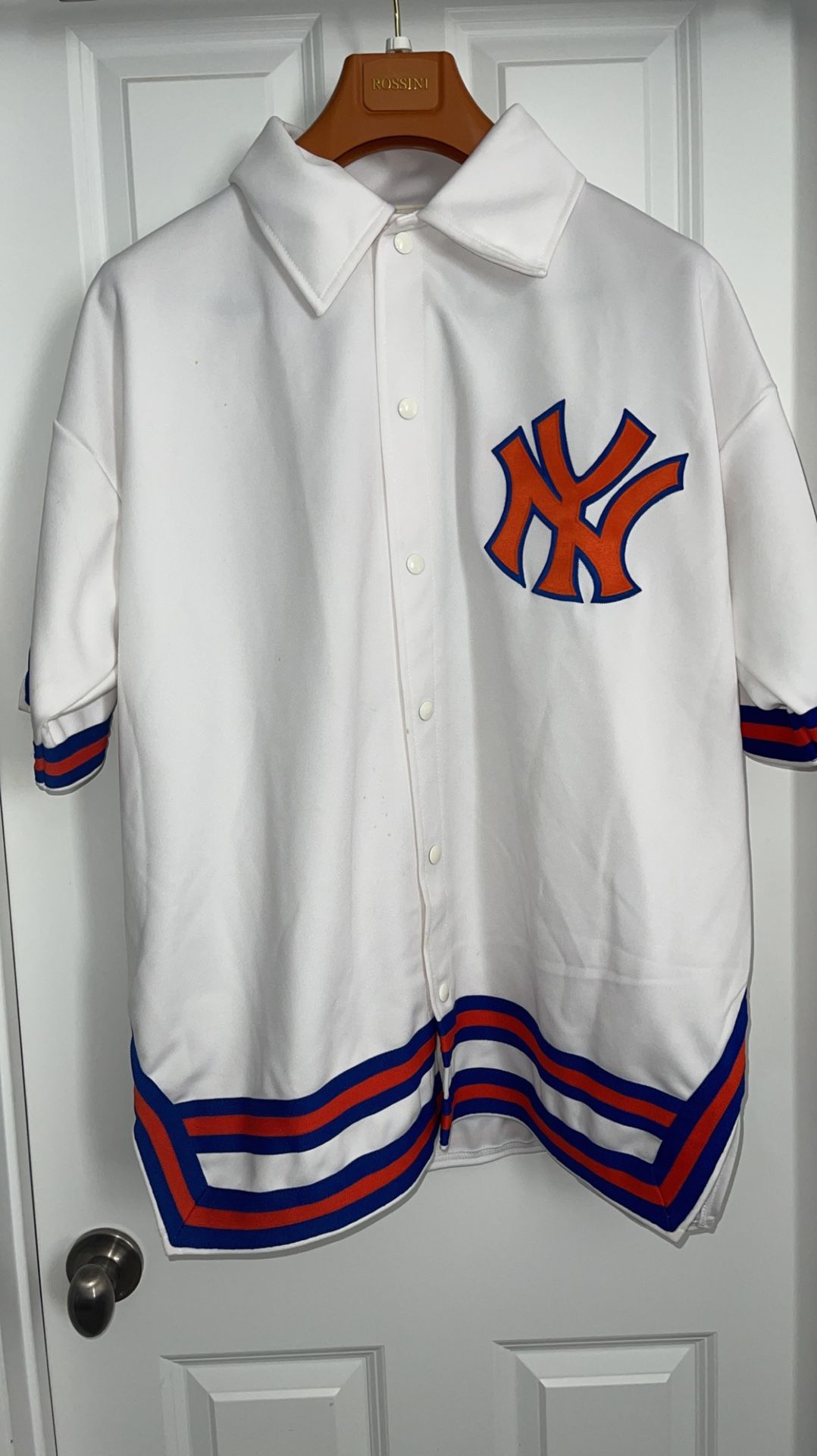 Authentic New York Knicks Pre-Game Button Up- Rare