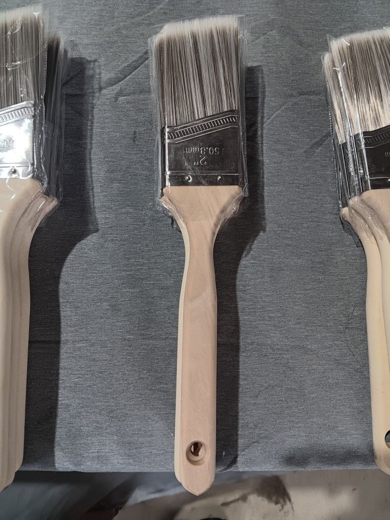 2 INCH ANGLED PROFESSIONAL PAINT BRUSHES, Rollers And Good Quality Painters Tape
