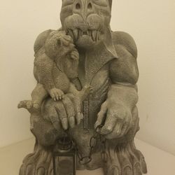 Stone Garden Gargoyle Yard Art Decor Horror  Medieval Statue figure 