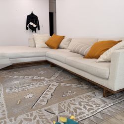 Large 2 Piece Sectional Couch with Chaise Lounge  $2300 OBO