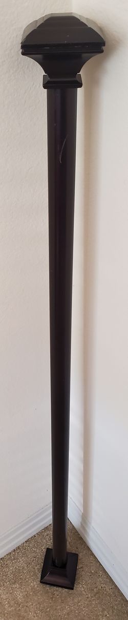 Dark Brown Curtain Rod About 44" - 77" 