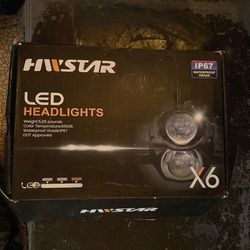 Hwstar led headlights x6