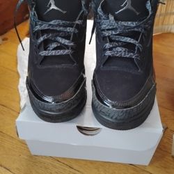  Jordan 3 Black Cat Size 10