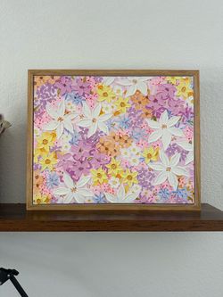 Floral art painting