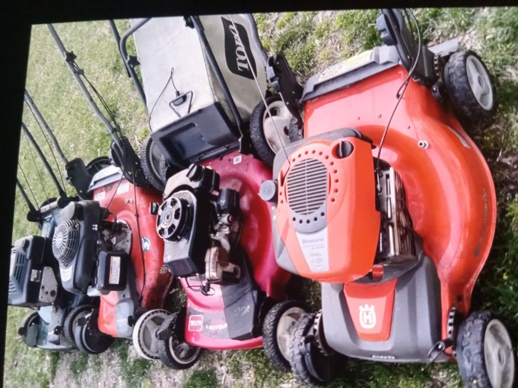 3 Mowers Run One Dont.  Buy 3 Get One Free