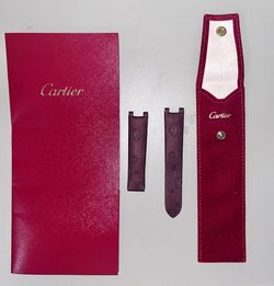 CARTIER PASHA WATCH STRAP BAND SATIN FABRIC