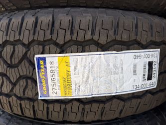 275/65/18 GOODYEAR “WRANGLER TERRITORY A/T”