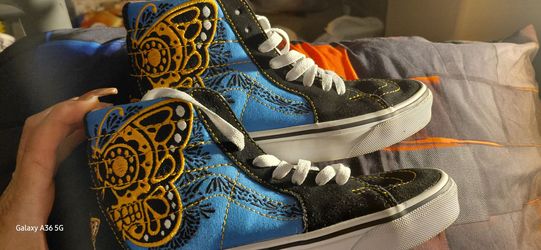 Vans SK8-Hi Butterfly Embroidered High-Top Sneakers