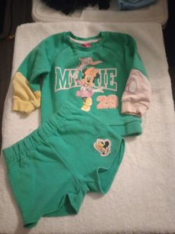 Minnie Mouse Kids Sweatshirt and Shorts Set