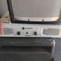 Crown X1000 Stereo 2x300W Pa Power Amplifier