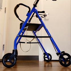 Walker Brand New Guardian Cornflower Blue With Shiny Black Parts Lightweight ABS Brakes Non-breakable Wheels Folds Easy Lightweight And Strong New Con