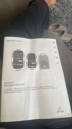 BEHRINGER EUROPORT PPA 2000 BT