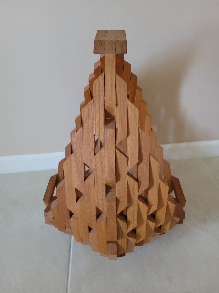 Nice Wooden Book Basket 