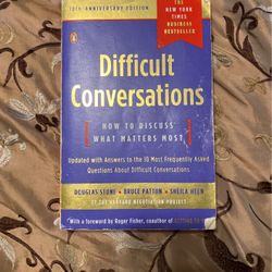 Difficult Conversations Book