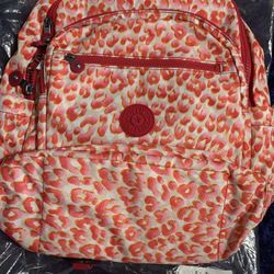 Kipling Large Seoul Latin Cheetah Backpack Nwt