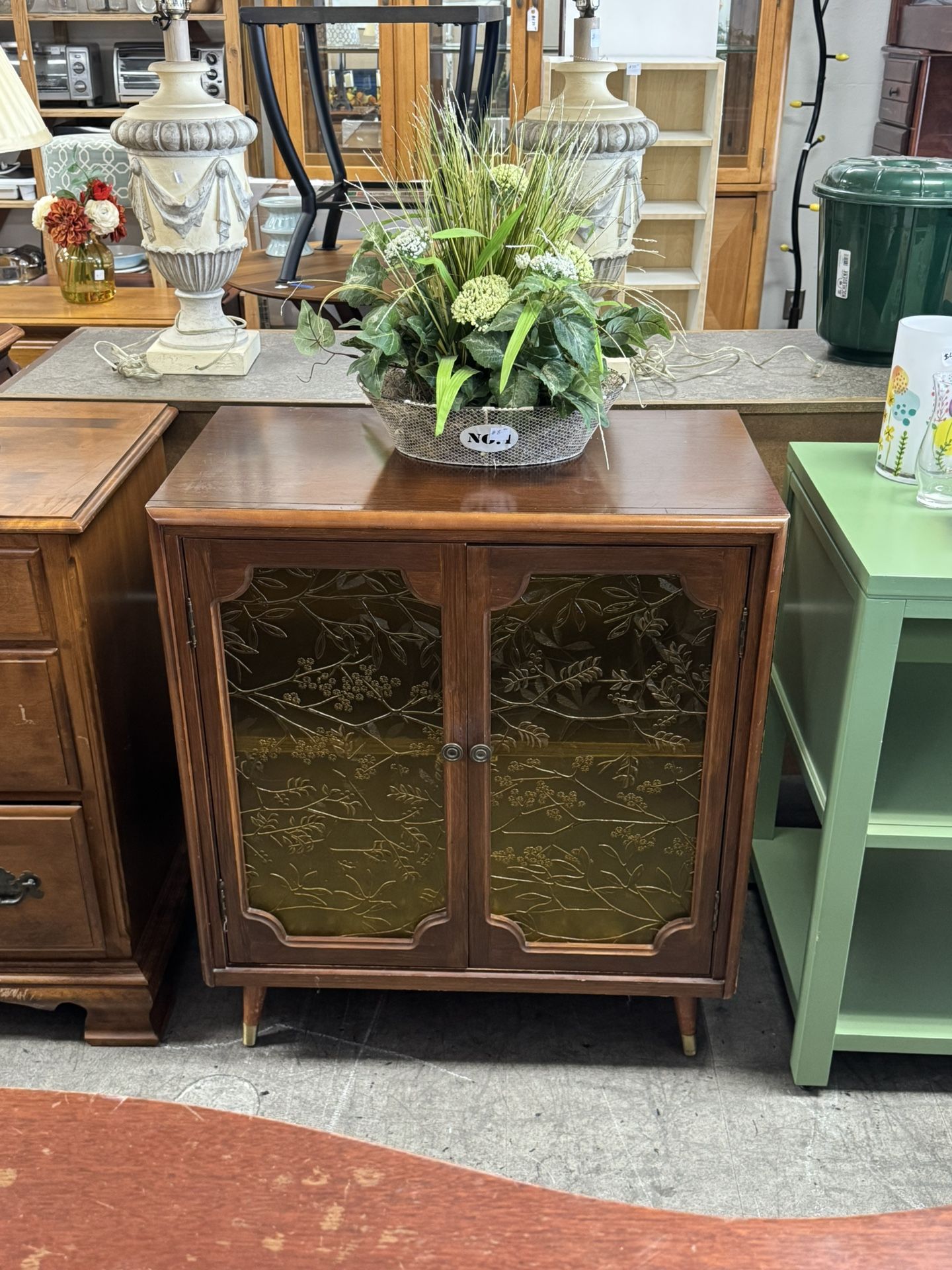 Vintage Mid Century Asian Cabinet, Accent Cabinet