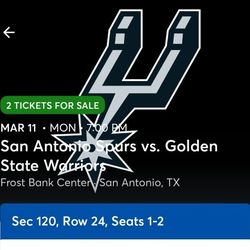 Spurs  Vs Warriors  Tickets 3/11