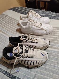 Nike's In Very Good Condition The White Ones R 8.5 And Other Ones R Size 8 Asking $75 For Both