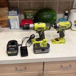 Ryobi Impact Driver And Drill Combo 