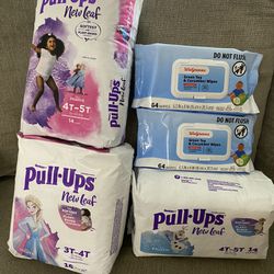 New Pull -ups And Wipes 