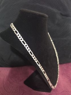 925 Sterling Silver Diamond Cut Figaro