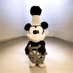 Special Edition Disney Mickey Mouse Steamboat Willie 17 inch Plush sings and dances NEEDS BATTERIES