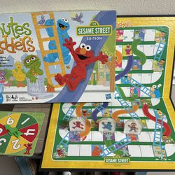 Sesame Street Chutes and Ladders Game missing one mover Just $3 xox