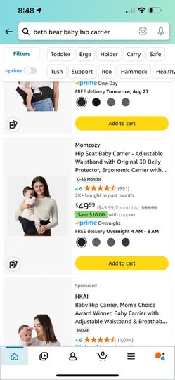 Hip Seat Baby Carrier