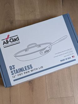 All Clad D3 12" Fry Pan with Lid