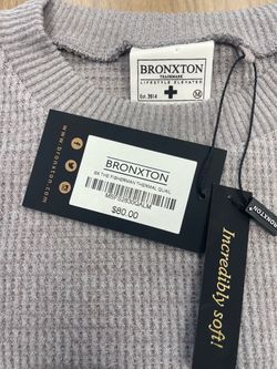 New with tag Bronxton long sleeve pullover Size M