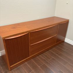 Office Furniture:  Desk, Credenza, and File Drawers