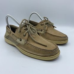 Women's Sperry Top-Sider Leather Boat Shoes #(contact info removed) Size 8M Preowned