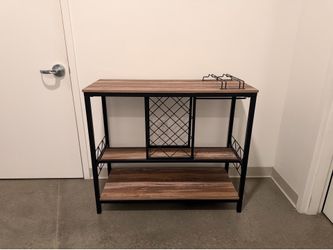 Wine rack bar cabinet with storage