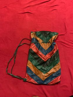 Vintage strap leather bag