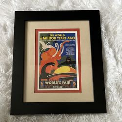 Framed art -World A Million Years Ago