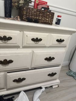 Off white Dresser - solid wood 