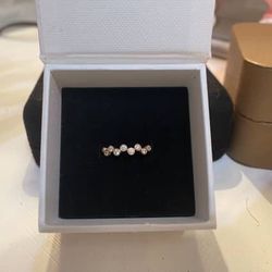 Mejuri Ziggy Ring In 14k Yellow Gold Size 6 With Lab Grown Diamonds