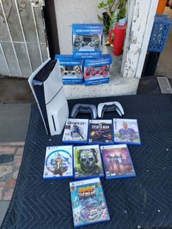 $420! Just 1 Control & 0 Games. $30! Per Game. $35! Sealed PS4 control. $50! Extra PS5 Control.  2024 Playstation 5 Slim 1TB 2nd edition $420! Combo $