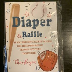 Baseball Diaper Raffle