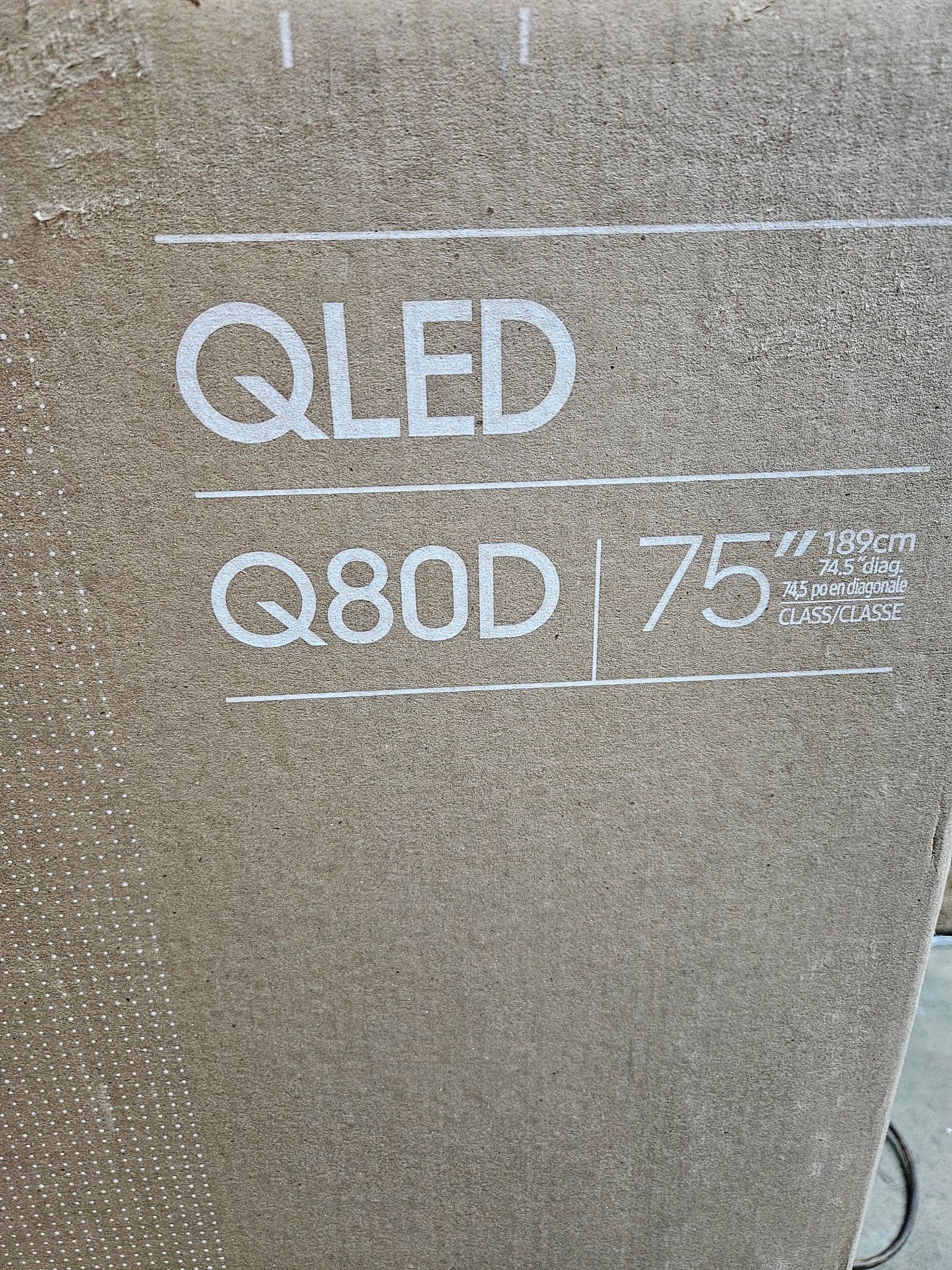 SAMSUNG 75-Inch Class QLED 4K Q80D Series Quantum HDR+ Smart TV w/Dolby Atmos, Object Tracking Sound Lite, Direct Full Array, Motion Xcelerator, Alexa
