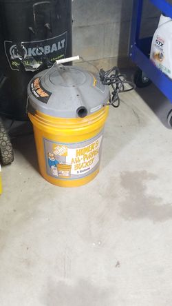 Home depot bucket head vac and bucket