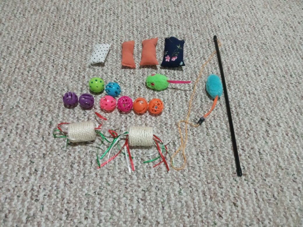 Variety Of Cat Toys