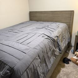 Queen Bed, Bed frame, Nightstand 