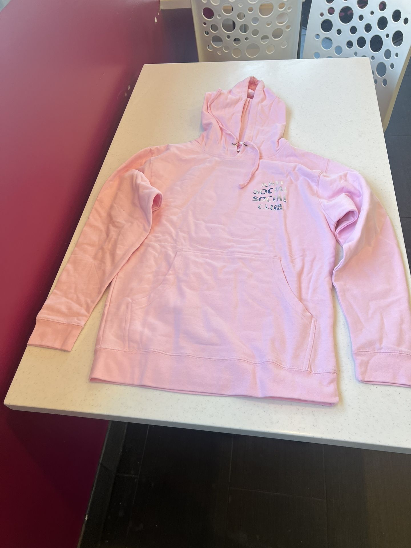 Size Small Anti Social Social Club (Japan Only) 4 Car Pile Up Tonkotsu Logo Hoodie PINK