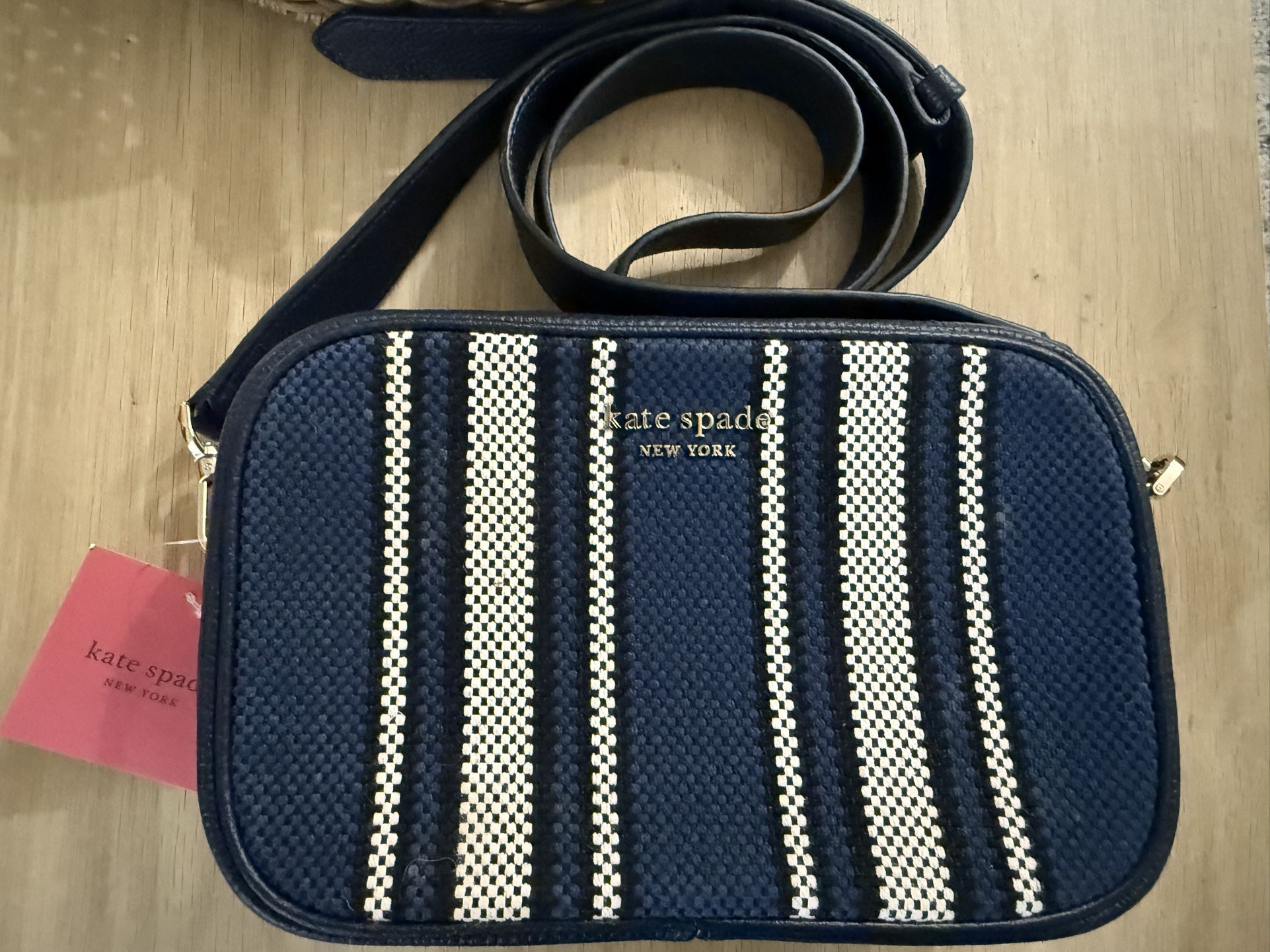 Kate Spade Astrid Canvas Stripe Crossbody Bag