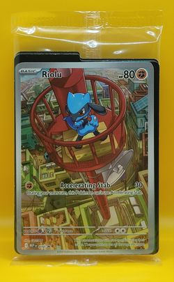 Pokémon TCG Riolu 010 ETB Promo Mega Evolutions Black Star Promo Sealed.