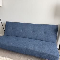Great Condition Blue Futon 