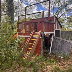 Fort Slide With Storage And Canopy