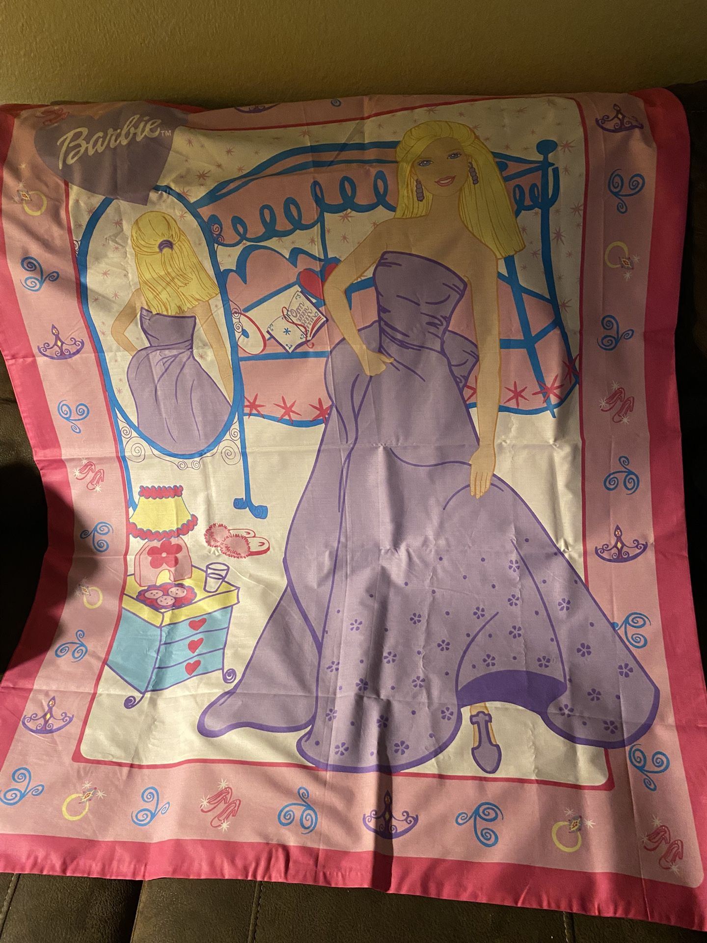 Child’s Barbie Blanket. 45”x36” A Perfect Christmas Gift