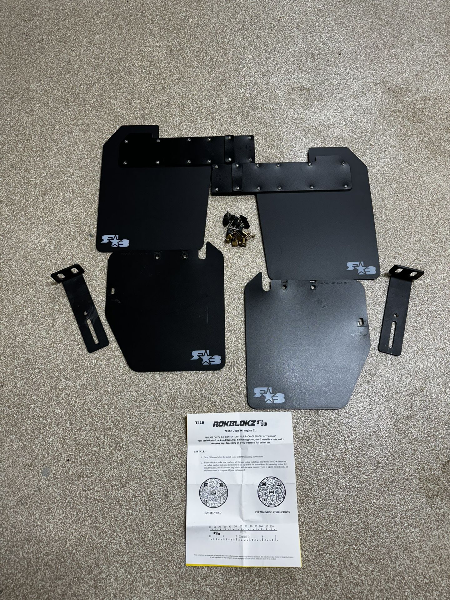 ROKBLOKZ JEEP WRANGLER JL/JLU MUD FLAPS